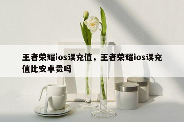 王者荣耀ios误充值，王者荣耀ios误充值比安卓贵吗