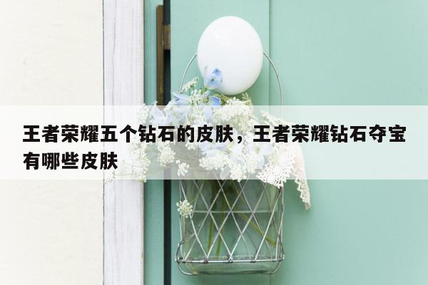 王者荣耀五个钻石的皮肤，王者荣耀钻石夺宝有哪些皮肤