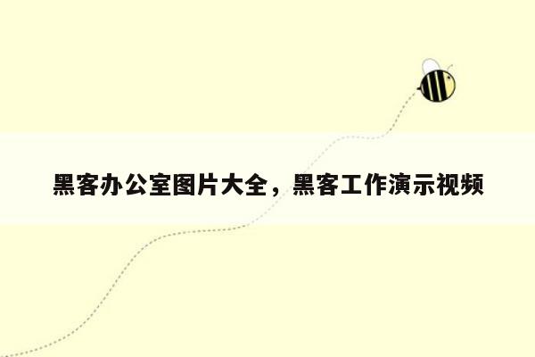 黑客办公室图片大全，黑客工作演示视频