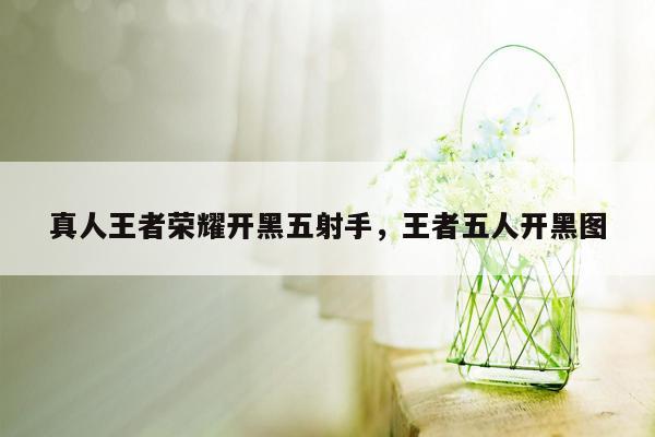 真人王者荣耀开黑五射手，王者五人开黑图